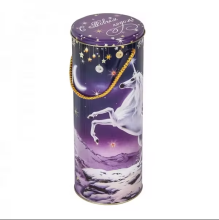 DADI Rope Handle Premium Tall Round Tin Can