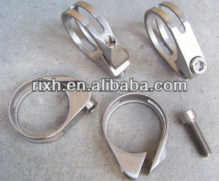 titanium double seat clamp, titanium bicycle parts,titanium bicycle part,titanium bike accessories