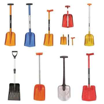 Lightweight Industrial Aluminum Snow Shovel for Snowboarding, Sleigh, and Avalanche Rescue