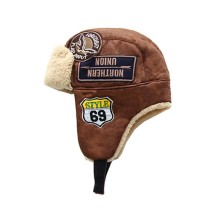 custom lambskin sheepskin alpaca bomber trapper hat