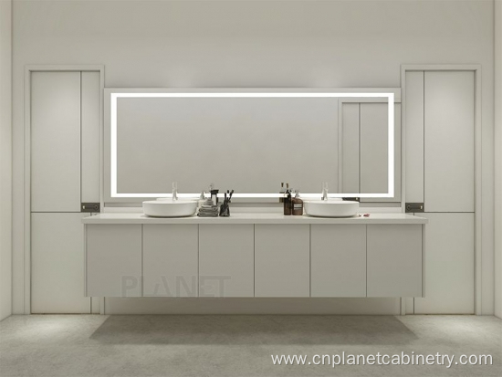 Euro Style High End Black White Bathroom Vanity