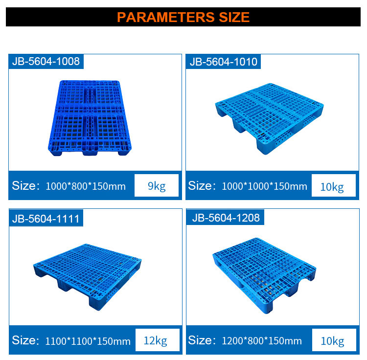 KL virgin plastic pallet logistics Grid plastic tray use to Forklift plastic pallet, fold pallet/