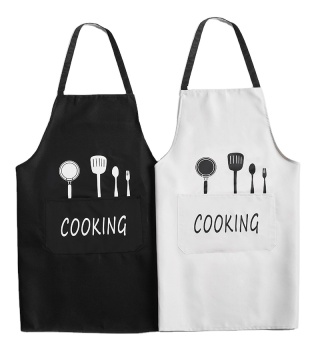 Customizable Cotton Aprons with Pockets - Perfect for Baristas and Kitchen Professionals