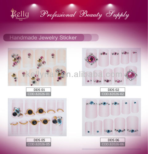 Handmade Jewelry Sticker 3D Nail Stikcer Dimaond Nail Sticker