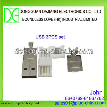 USB Type A Male Solder Type Connector