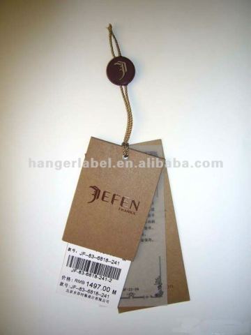 garment jeans paper hang tag