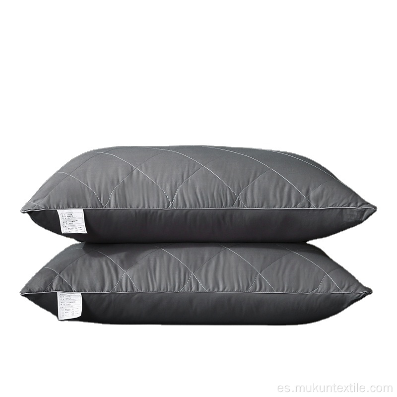 Almohada de lino bordado de viaje corporal