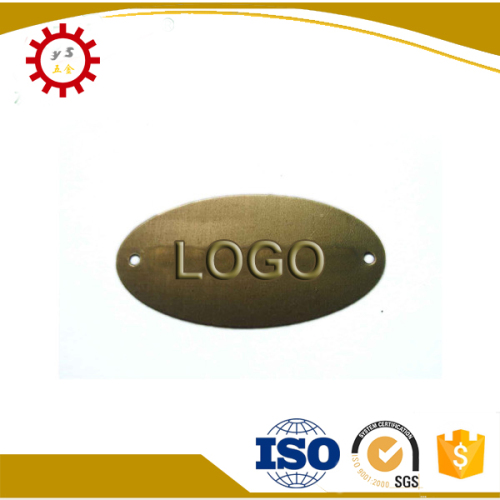 Good price metal round shoe logo plate