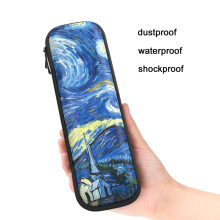 Hard shell leather zipper custom EVA pencil case