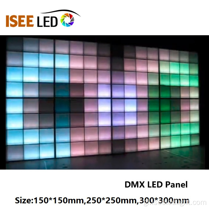 Luz de panel LED RGB DMX para a decoración da parede