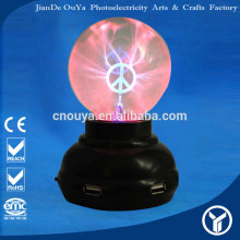 China new design popular 3" USB HUB plasma magic ball