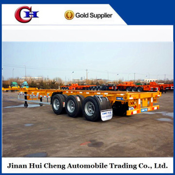 Hot sale manufacturer price semi-trailer, skeleton semi trailer 20ft container semi-trailer for sale