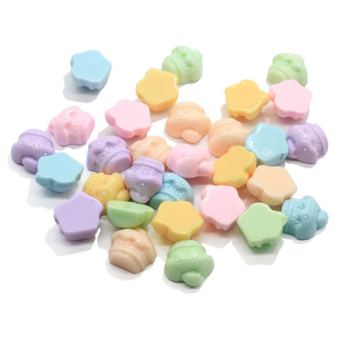 100pcs Ice Cream Cupcake 3D Flatback Resin Scrapbooking Hair Bow Center Crafts Embellishment Flatback Charms Cabachons