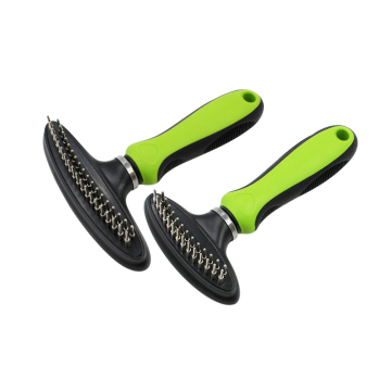 Double Row Stainless Steel Pins Dog and Cat Grooming Undercoat Rake Comb