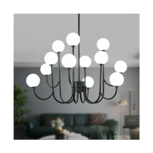Modern Nordic Black Single Pendant Light Globe Pendant Down Lighting