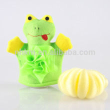 Mommys Helper Kids Bath Mitt with Loofa Sponge