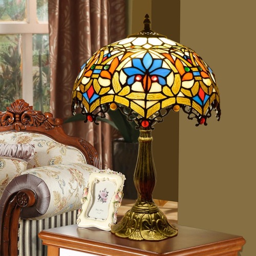 LEDER klasična staklena stolna svjetiljka
