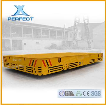 rail transfer trolley with V-frame for steel coils
