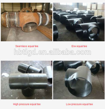 manufacturer carbon steel pipe fitting tee sch40