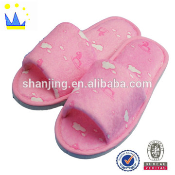 supermarket hot sell latest design child printing bedroom slipper