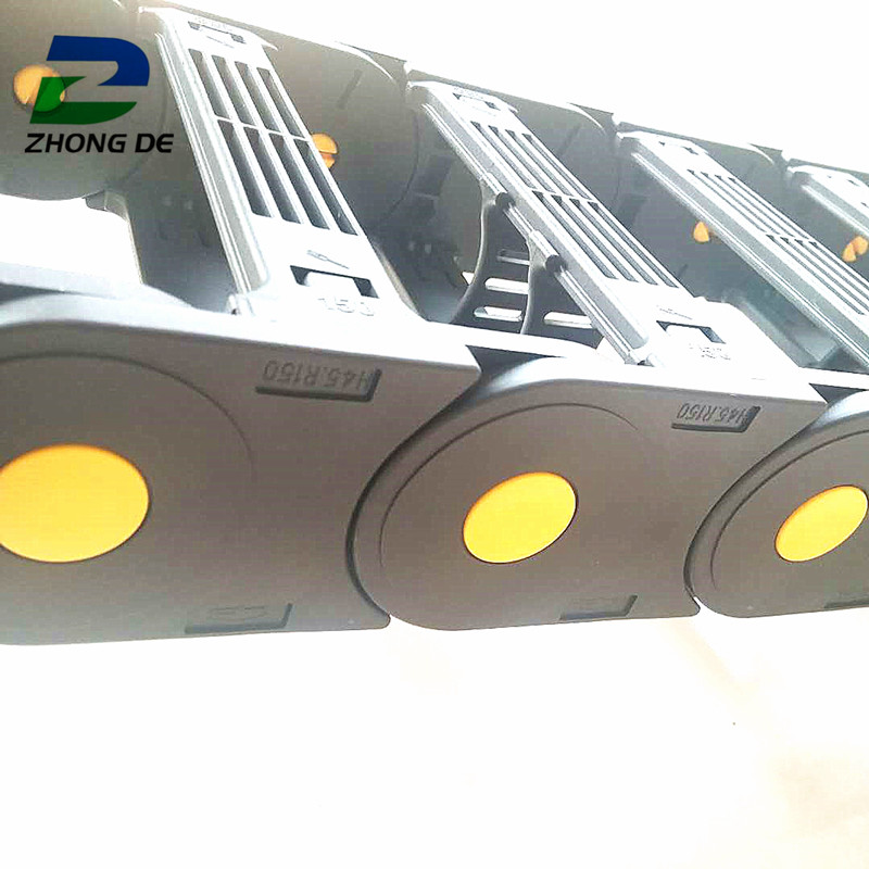 Zhongde Factory direct sales machine tool accessories black cable drag chain for  machine tools