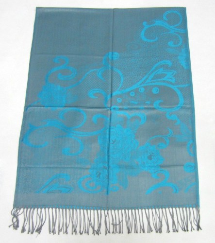 PG2570 Hot Selling Polyester Jacquard Stoles With Tassels Factory In Zhejiang