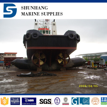 Marine inflatable launching rubber ship airbag