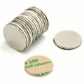 permanent Neodymium round disk magnet with Adhesive backing