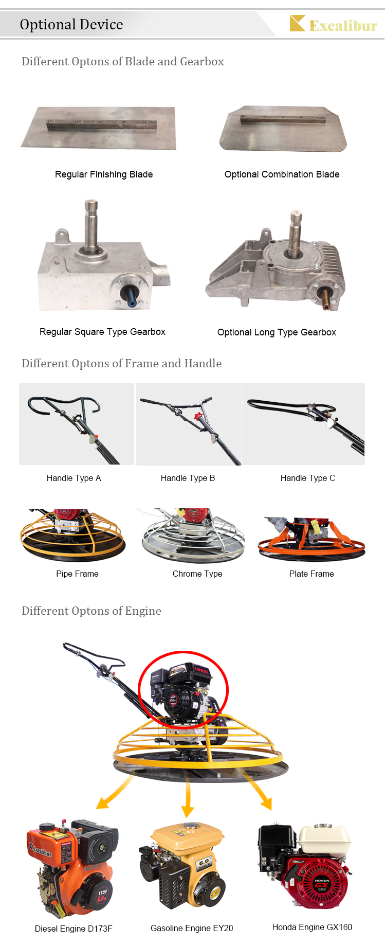 Electric Power Trowel Electric Motor 60cm