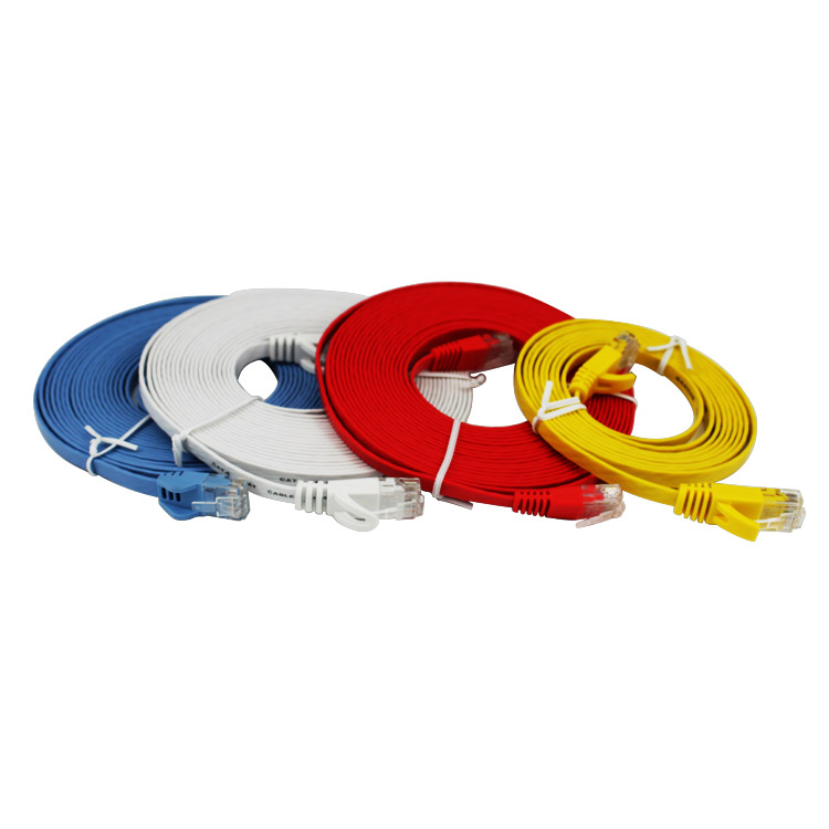 Nieekranowany płaski kabel połączeniowy Ethernet RJ45 Cat5e