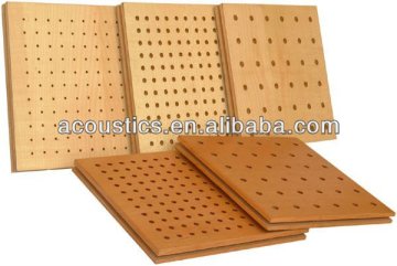 Perforated wooden timber acoustic panel