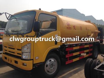 ISUZU 5-12CBM Vacuum Sewage Suction Truck