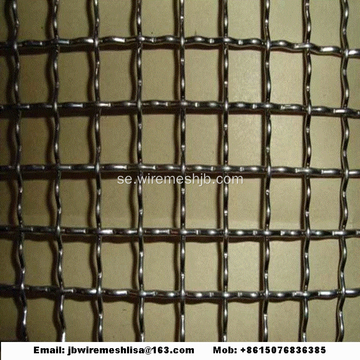 304 Rostfritt stål Crimped Wire Mesh