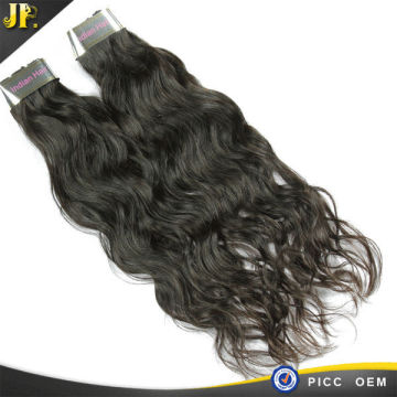 JP tangle free virgin natural human hair, 100% natural wave human hair extension