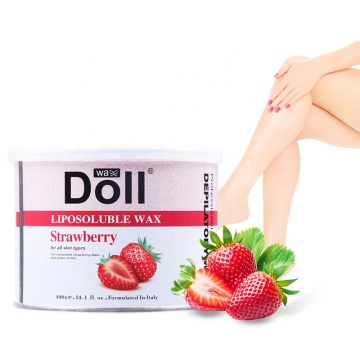 Doll Wax 400g Strawberry Flavor Hair Removal Wax Cans