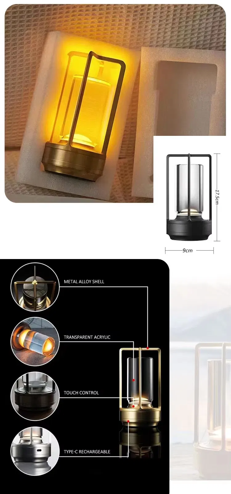 Enchanting LED Night Lamp for Restaurant and Bedroom Ambiance