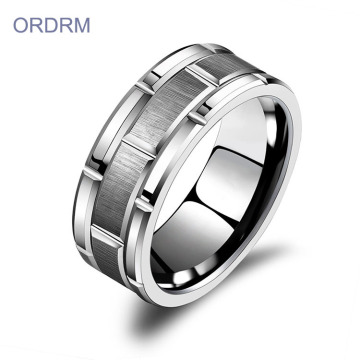 Custom Mens Engraved Tungsten Wedding Rings