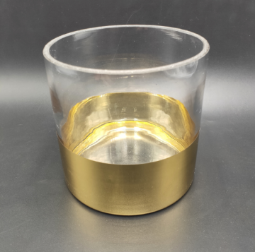 wholesale promotional glass electroplated candle jar