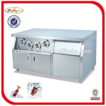 kitchen worktable /stainless steel kitchen worktable with cup dispenser WS-02