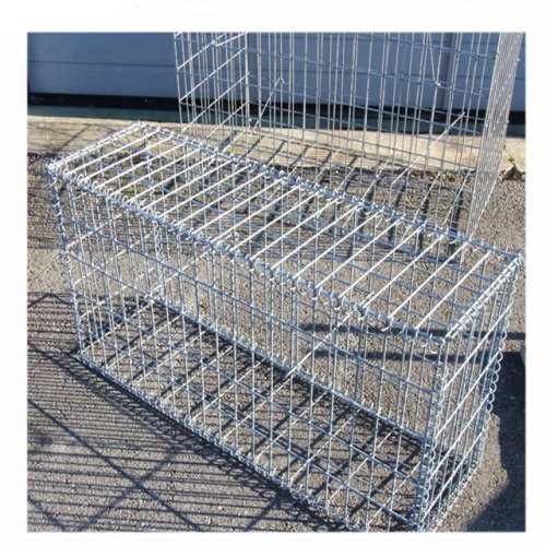 Gabion korgstaket vägg 2x1x1 tråd fyrkantig gabion