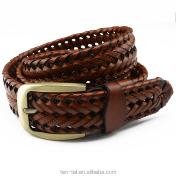 Custom Genuine Leather Braided Men's Belts