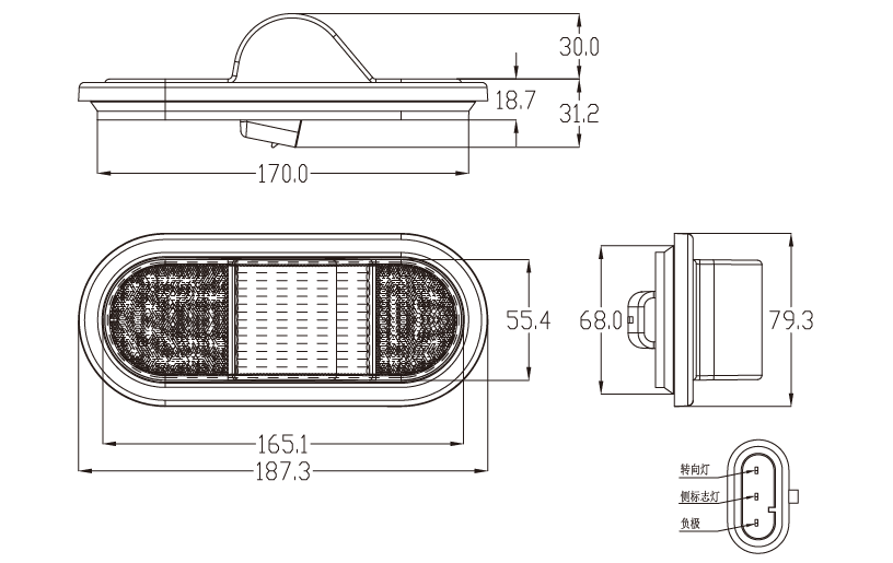 LED Heavy Trailer Indicator Lighting