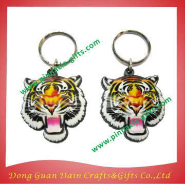 debossed logo customized soft pvc keychains