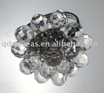 crystal flower wedding napkin ring, acrylic beaded napkin holder