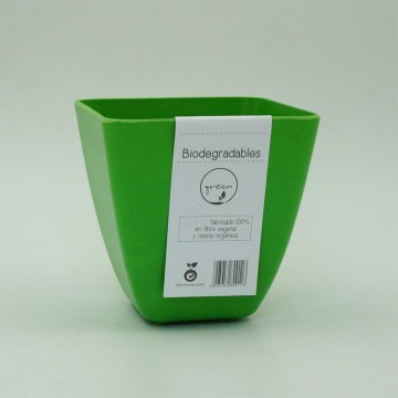 biodegradable bamboo fiber colorful flower pot