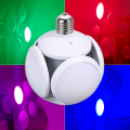 E27 RGB Football UFO Music Lamp