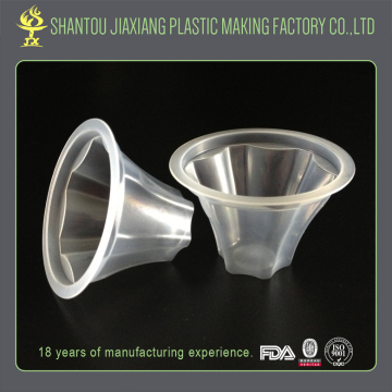 Online shopping transparent ice cream plastic cone cups