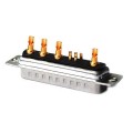 D-SUB 9W4 Power Male Connector Recht soldeertype