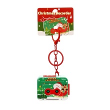 Retro Christmas Recorder Keychain - PVC Plastic Sound Toy Wholesale