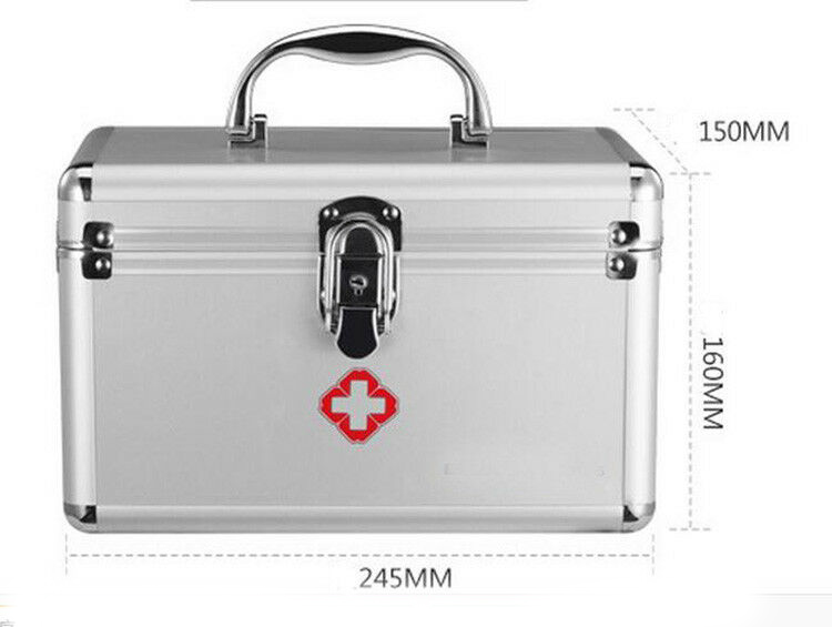 Aluminum Medical Equipment Case First Aid Kit Medicine Box Medicine Storage Case